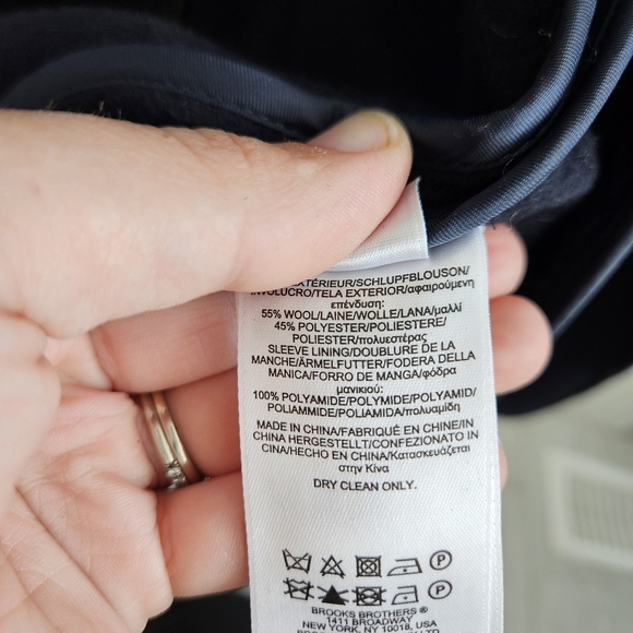 Brooks Brothers Men's Navy Wool Blend Field/Barn Coat - XXL - Picture 5 of 5